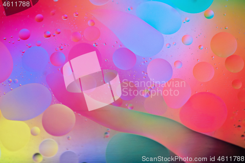 Image of Rainbow abstract background picture made with oil, water and soap