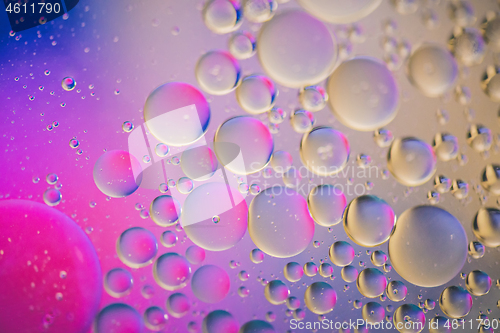 Image of Multicolored abstract background picture made with oil, water and soap