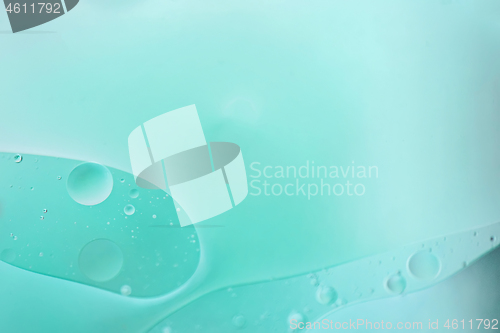 Image of Light blue abstract background picture made with oil, water and soap