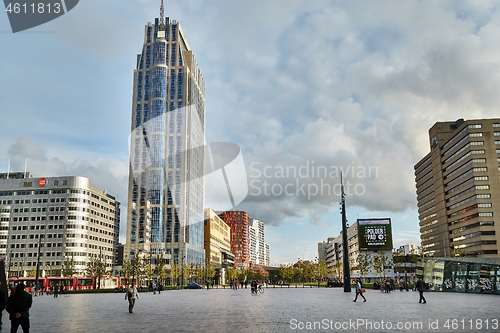 Image of Rotterdam city center view