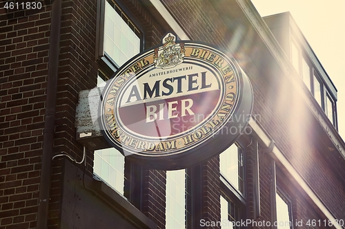 Image of Amstel beer pub sign