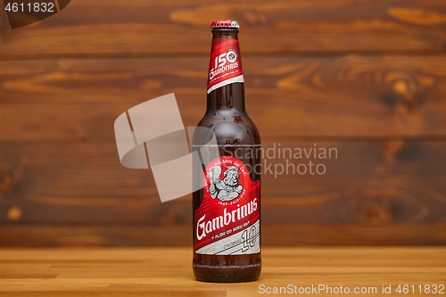 Image of Bottles of Gambrinus Czech beer