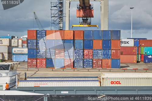 Image of Stacked Refigerated Containers