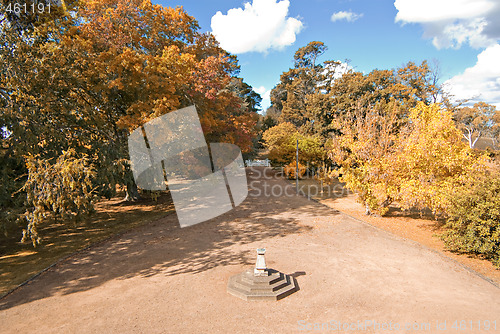 Image of autumn driveway