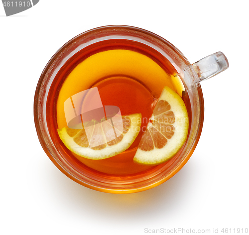 Image of cup of tea with lemon