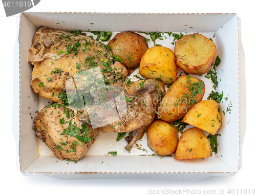 Image of box of take away food