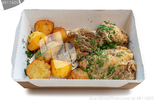 Image of box of take away food