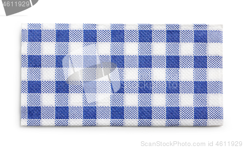 Image of paper napkin on white background