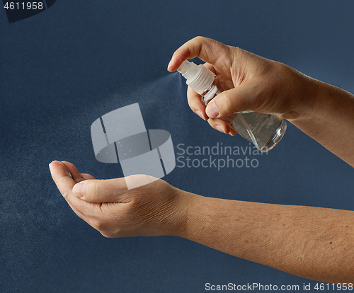 Image of hand disinfection