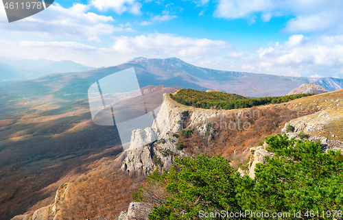 Image of Mountain landscape in afternoon