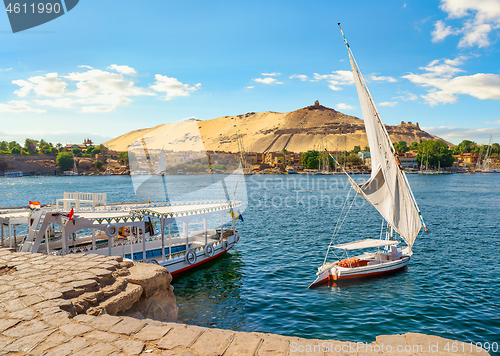 Image of River Nile and boats