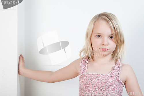 Image of Portrait of a young teenager girl in studio