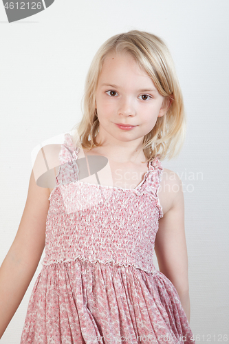 Image of Portrait of a young teenager girl in studio