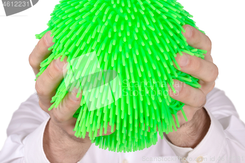 Image of Virus like soft rubber ball 