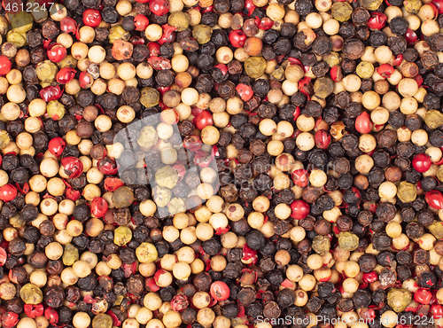 Image of Peper background, white, green, black and red