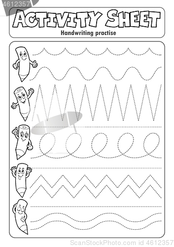 Image of Activity sheet handwriting practise 2