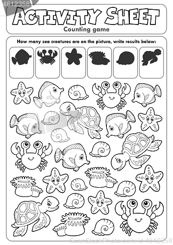 Image of Activity sheet counting game 1