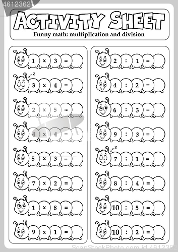 Image of Activity sheet math theme 4