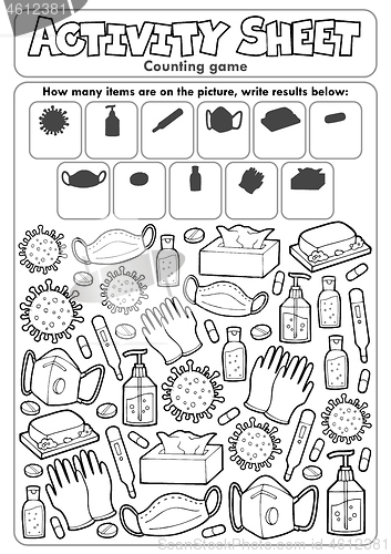 Image of Activity sheet counting game 6