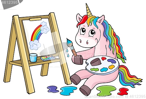 Image of Painting unicorn theme image 2