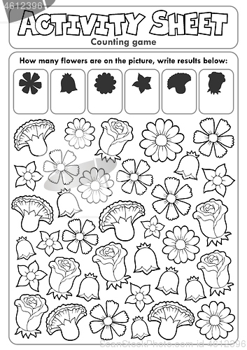Image of Activity sheet counting game 2
