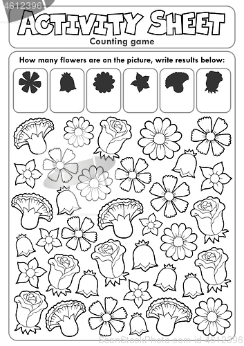 Image of Activity sheet counting game 2