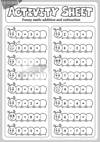 Image of Activity sheet math theme 3