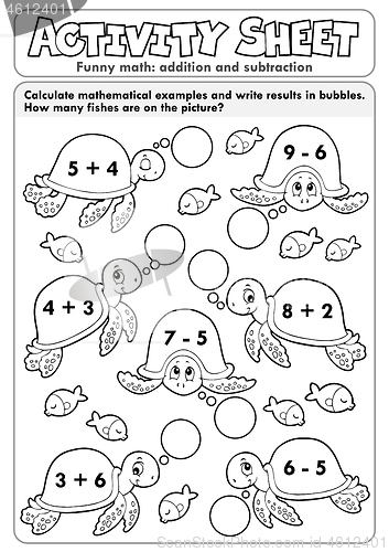 Image of Activity sheet math theme 7