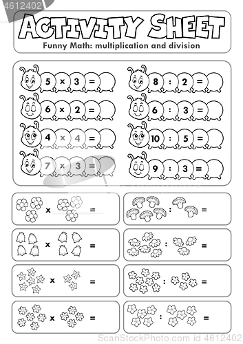 Image of Activity sheet math theme 6