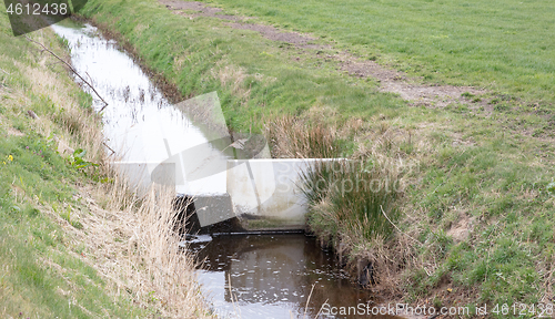 Image of Meadow with a ditch in the Netherlands