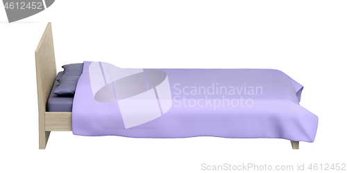 Image of Comfort bed on white background