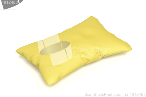 Image of Comfortable yellow pillow
