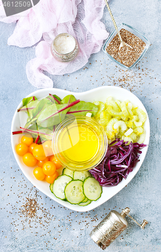 Image of ingredients for salad