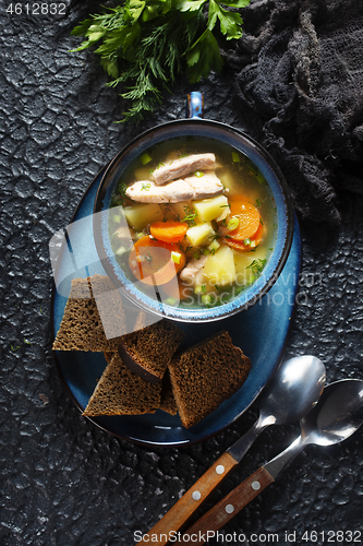 Image of fish soup