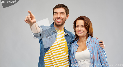 Image of happy couple hugging