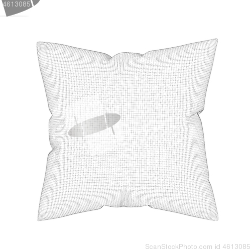 Image of 3d model of pillow