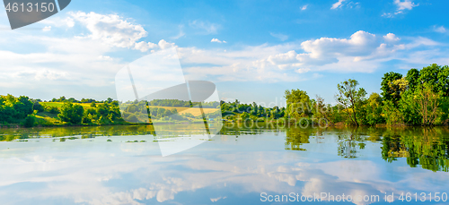 Image of Pond in spring afternoon