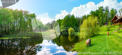 Image of Pond and field