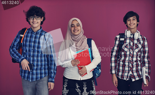 Image of Arab teens group