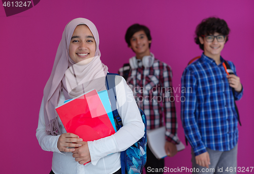 Image of Arab teens group