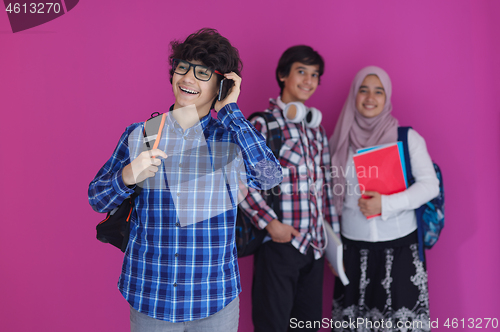 Image of Arab teens group