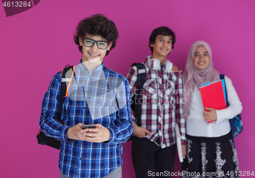 Image of Arab teens group