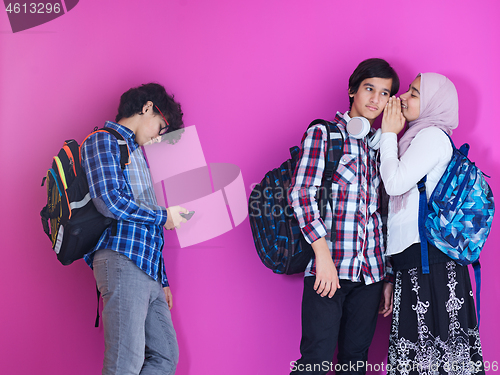 Image of teens gossip