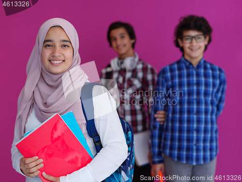 Image of Arab teens group