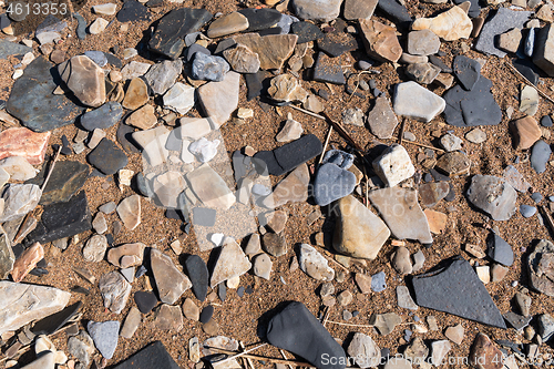 Image of Background with coastal gravel mix