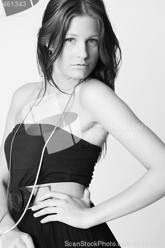 Image of young beautiful woman