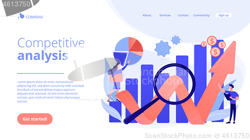 Image of Competitive analysis concept landing page