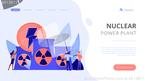 Image of Nuclear energy concept landing page.