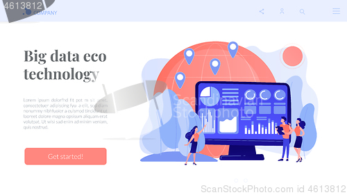 Image of Environment data analytics concept landing page