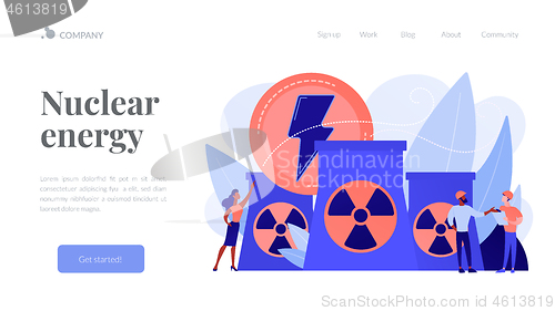 Image of Nuclear energy concept landing page.